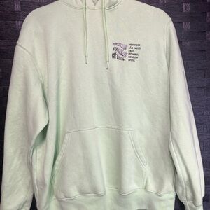 H&M L.O.G.G. Men's Mint Green Pullover Hoodie Size Large